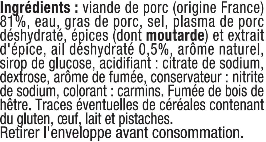 U Saucisson à l'ail qualité supérieure fumé packshot