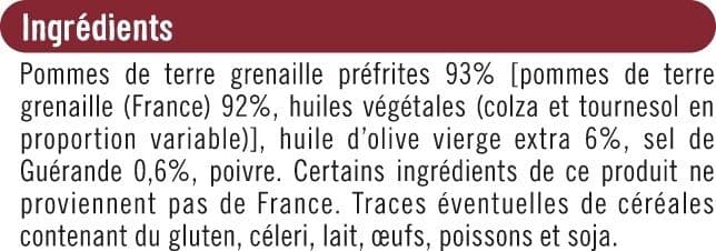 U Pommes de terre grenailles 450g packshot