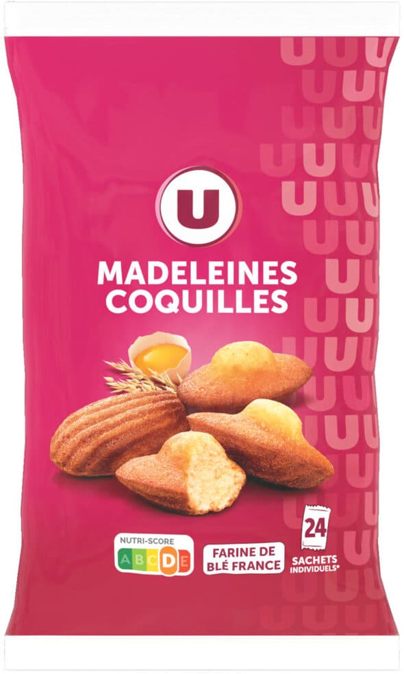 U Madeleines coquilles Nature 600g packshot