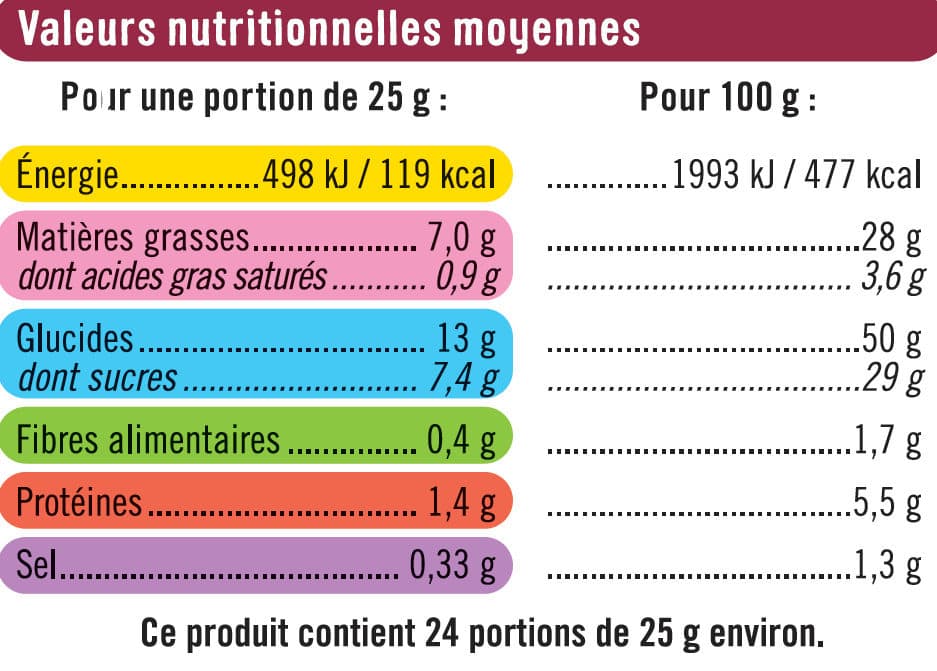 U Madeleine coquille marbrées sachet packshot