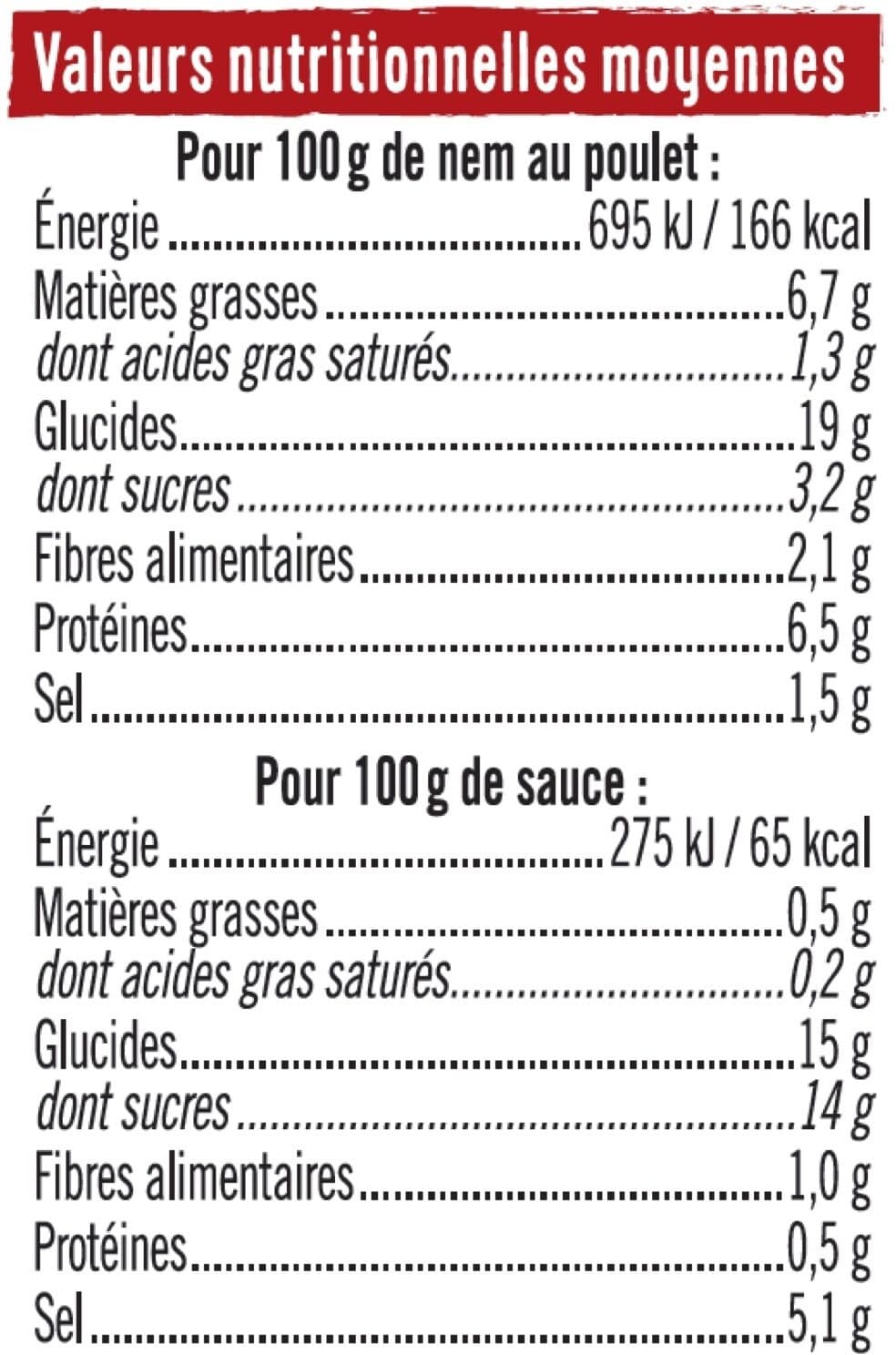 U Nems au poulet x4 + sauce nuoc mam packshot
