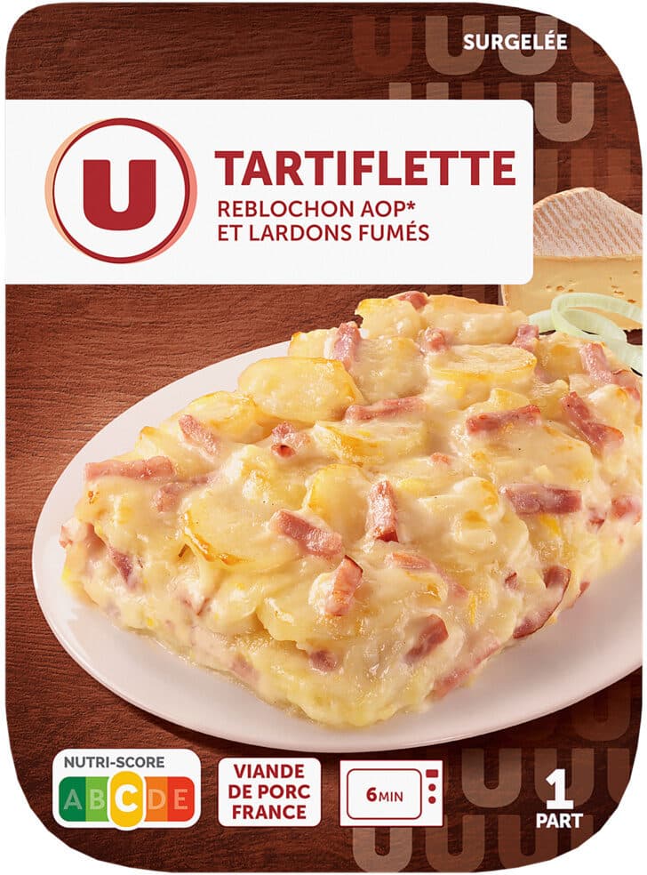 U Plat cuisiné individuel Tartiflette barquette 300g packshot