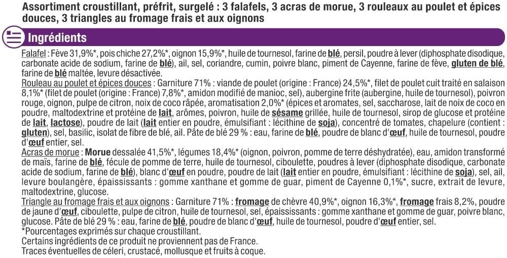 U Assortiment de mini croustillants 185g packshot