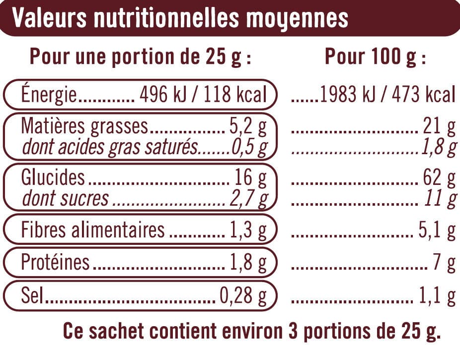 U Snacks multigrains piment rouge packshot