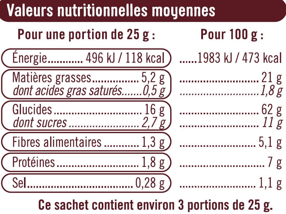 U Snacks multigrains crème oignon packshot