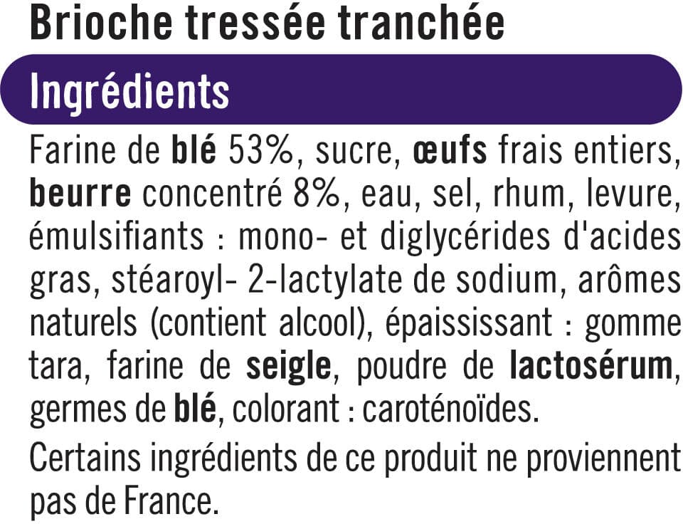 U Brioche Tressée tranchée packshot