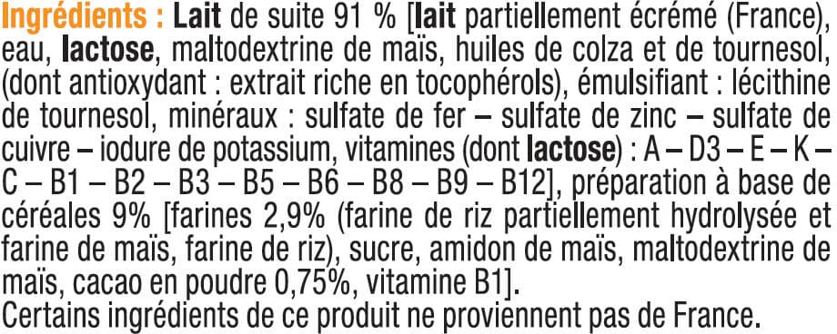 U Lait et céréales goût cacao packshot