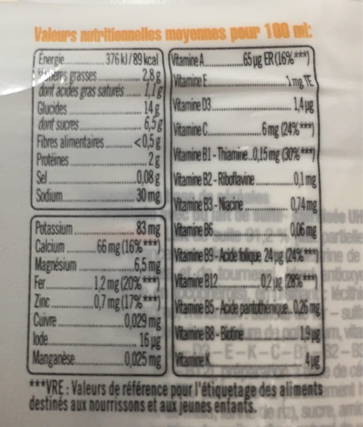 U Lait et céréales goût vanille packshot