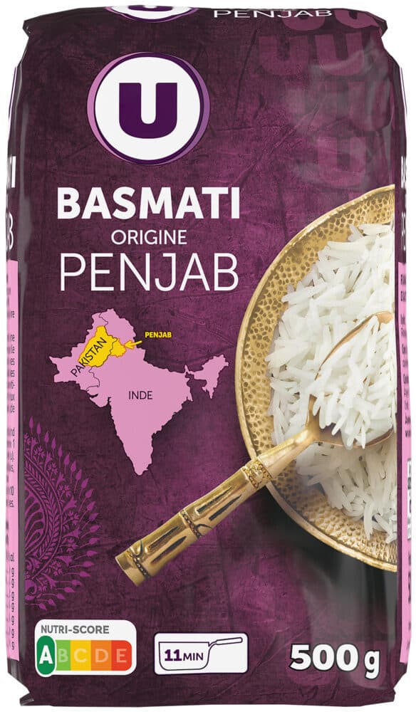 U Riz basmati origine Penjab 500g packshot