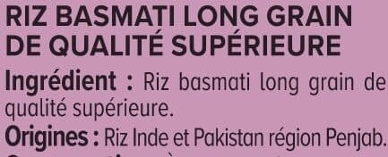 U Riz basmati origine Penjab 500g packshot