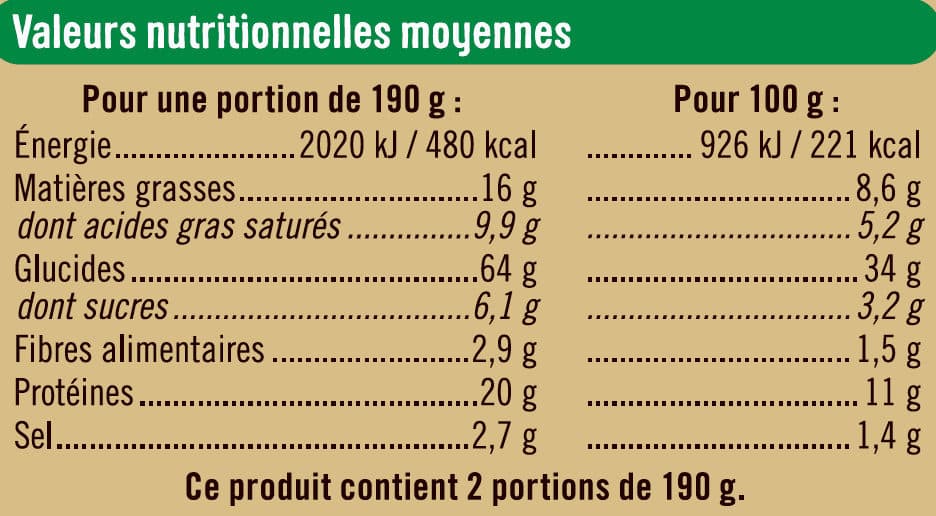 U Pizza 3 fromages packshot