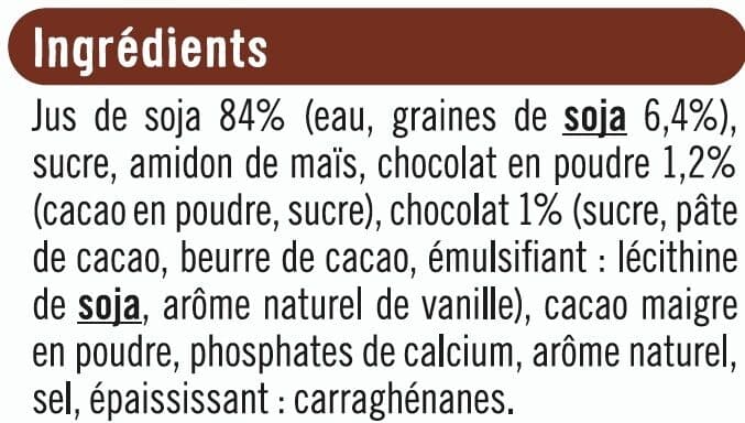 U Soja à boire chocolat packshot