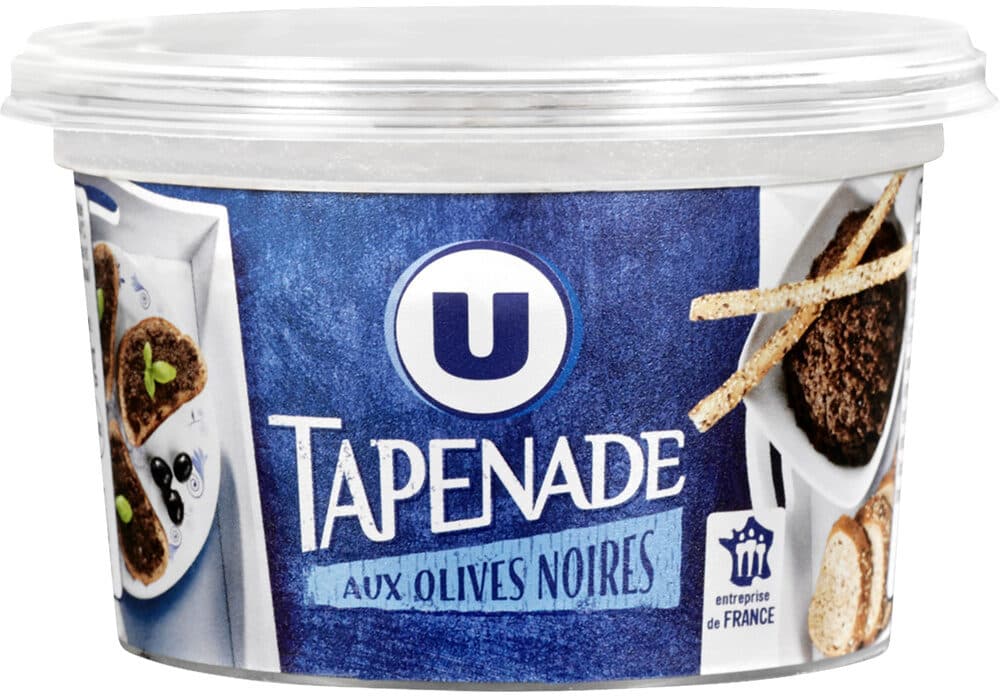 U Tapenade aux olives noires pot de 200g packshot