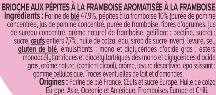 U Couronne des rois briochée pépites framboise packshot