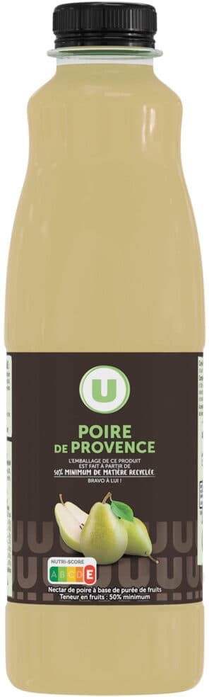 U Nectar de poire de Provence pet 1 litre packshot