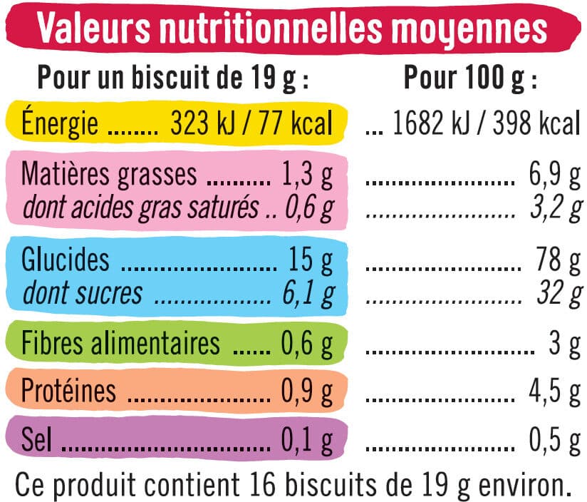U Biscuits goût fraise , paquet de 295g packshot