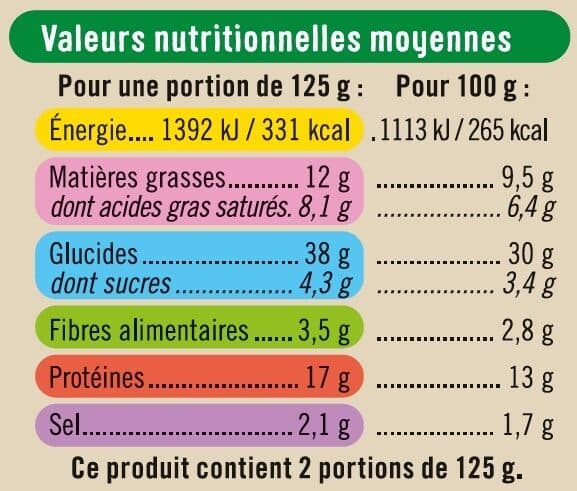 U Girasoli 4 fromages 250g packshot
