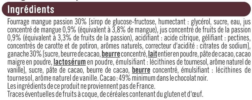 U Noir fourré mangue-passion & ganache packshot