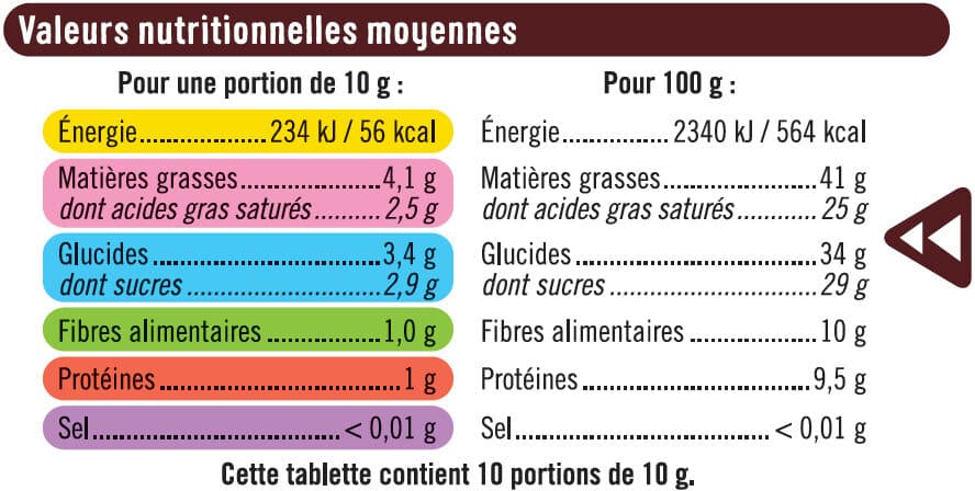 U Tablette de chocolat noir 72% de cacao du Vénézuéla packshot