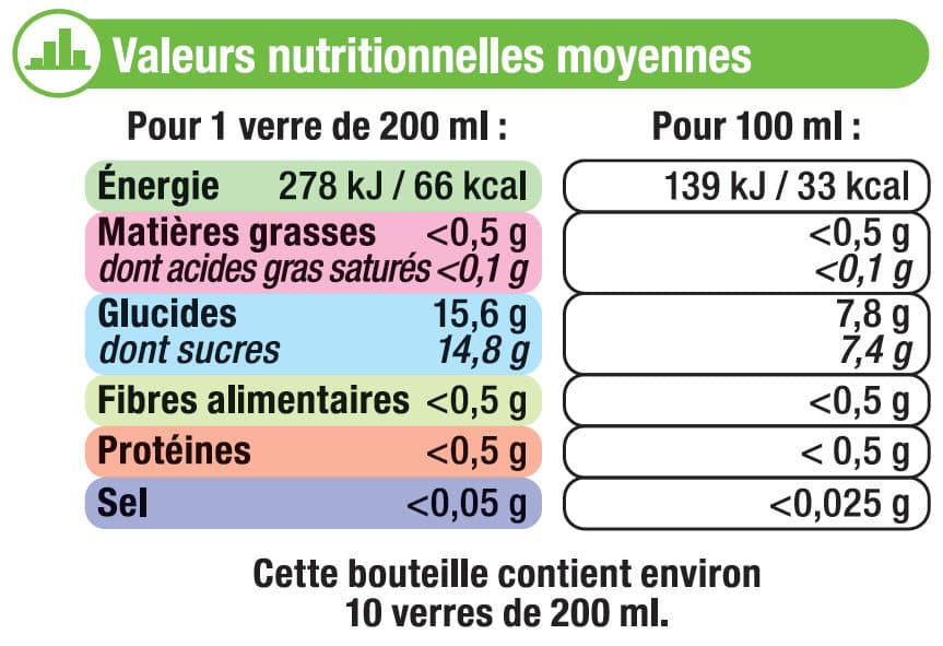 U Boisson aux fruits pomme poire vanille, packshot