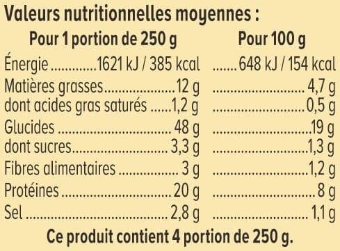 U Paëlla royale volaille et fruits de mer boîte de 1kg packshot