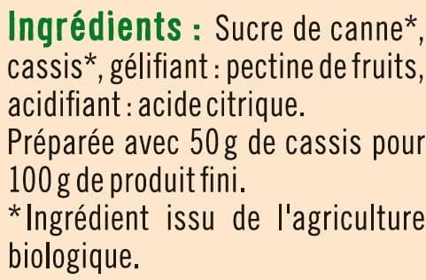 U Confiture de cassis packshot