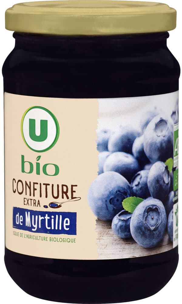 U Confiture de myrtilles packshot