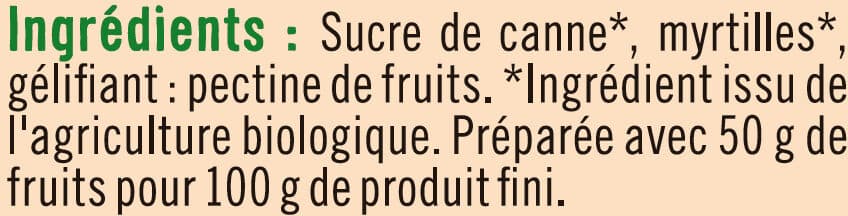 U Confiture de myrtilles packshot