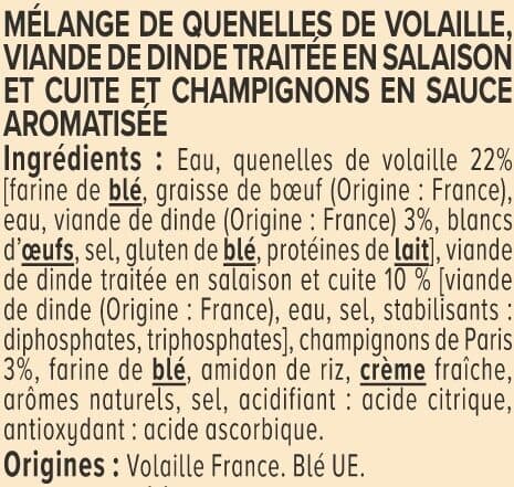 U Garniture pour bouchées à la reine boîte de 400g packshot