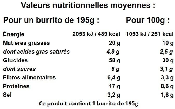 U Galette de farine de blé garnie de préparation à base de viande de boeuf de fromage fondu d'haricots rouges maïs et riz packshot