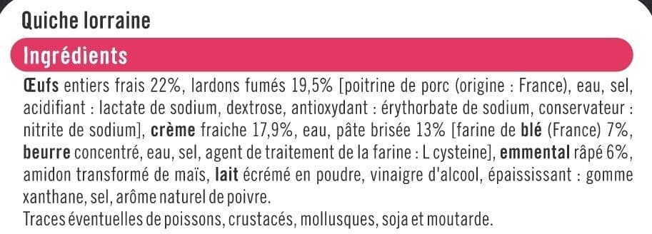 U Quiche Lorraine la french, spécial micro-ondes packshot