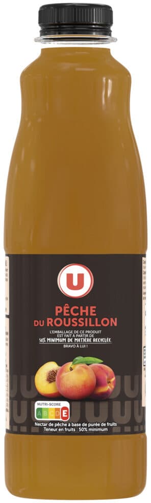 U Nectar pêche du Roussillon bouteille de 1l packshot