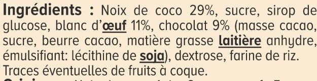 U Mini rochers à la noix de coco avec chocolat 200g packshot