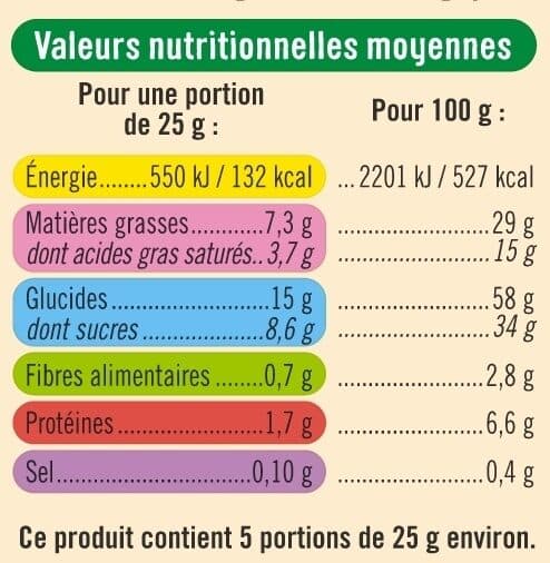 U Bâtonnets au chocolat au lait bio paquet de 125g packshot