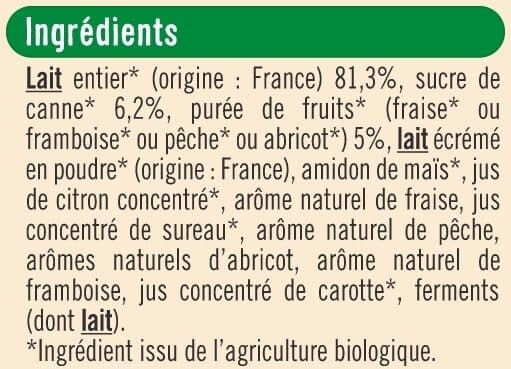 U Yaourts brassés à la pulpe de fruits 8x100g packshot