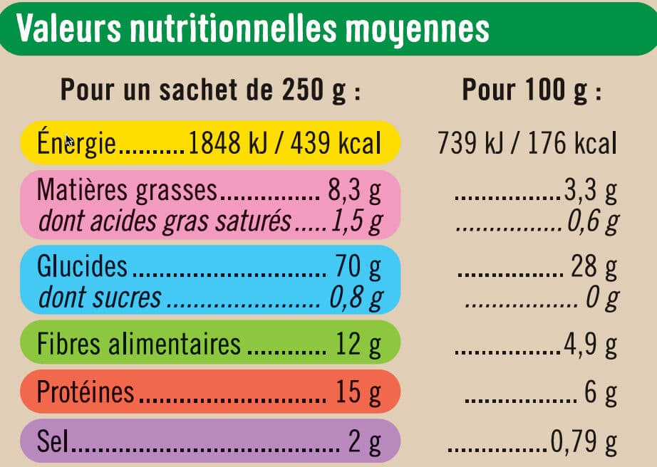 U Céréales quinoa lentilles à l'huile d'olive 2% packshot