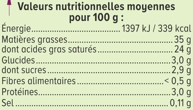 U Crème fraîche épaisse de brebis 35% de MG, 20cl packshot