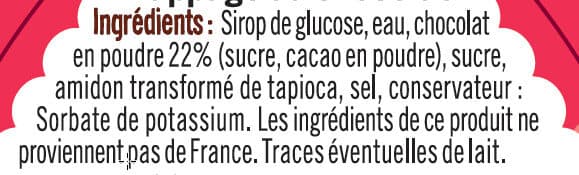 U Nappage chocolat flacon de 210g packshot