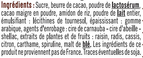 U Confettis colorés chocolatés sachet de 65g packshot