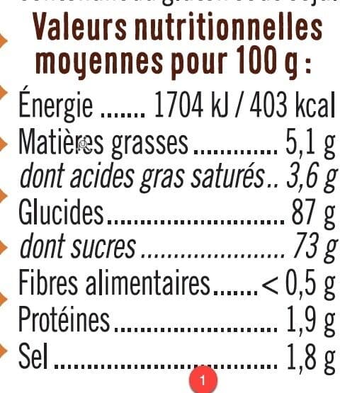 U Eclats de caramel 45g packshot