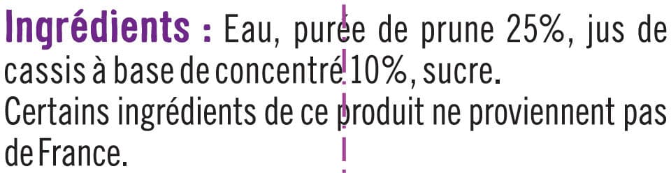 U Nectar prune-cassis édition limitée packshot