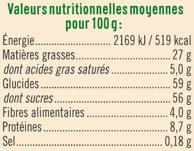 U Pâte à tartiner aux noisettes sans huile de palme 350g packshot