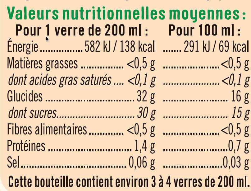 U Pur jus de grenade bouteille en verre de 75cl packshot