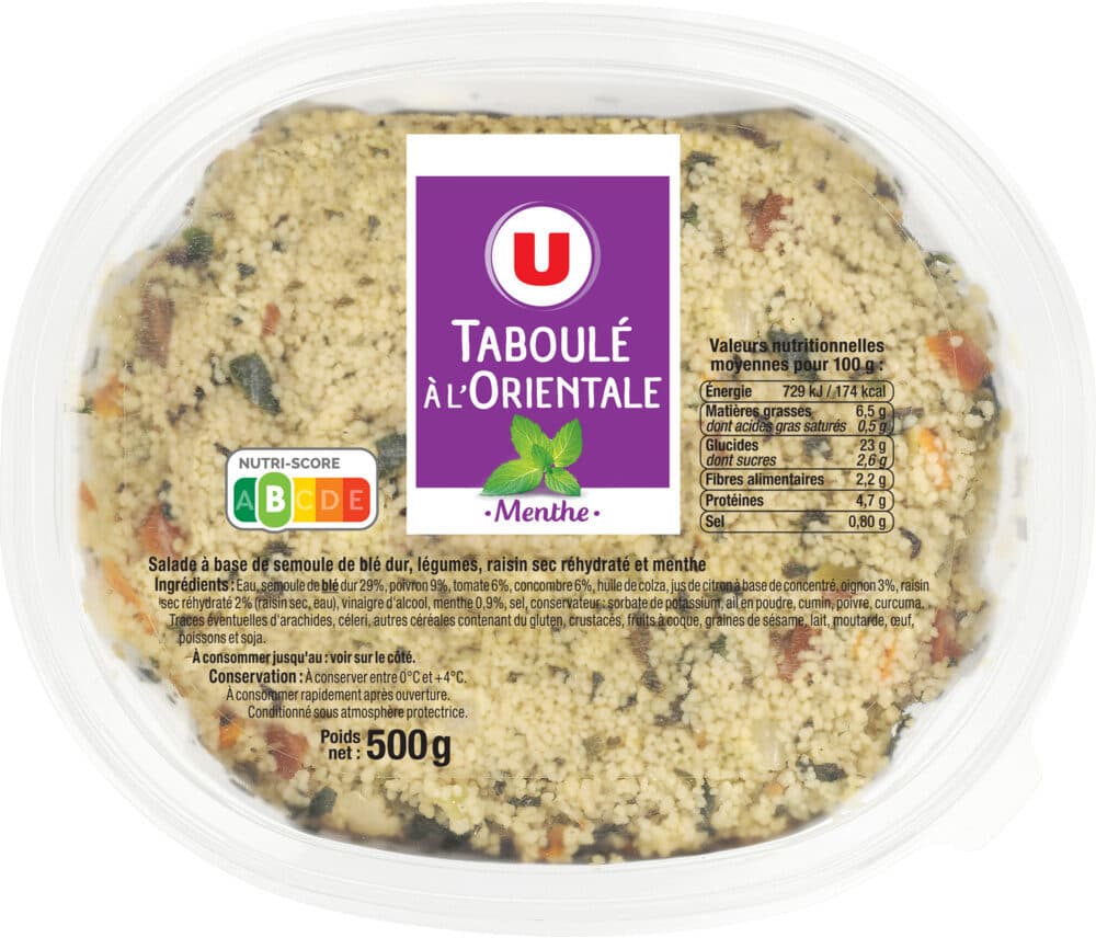 U Taboulé à l'orientale 500g packshot