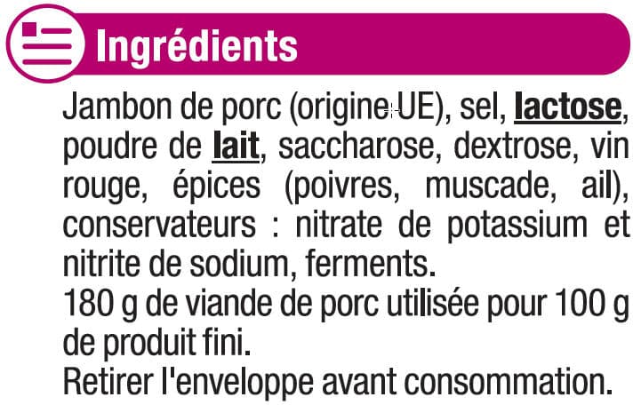 U Spécialité de saucisson sec packshot