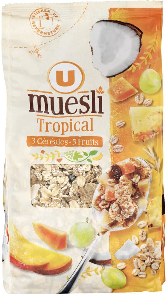 U Muesli tropical packshot