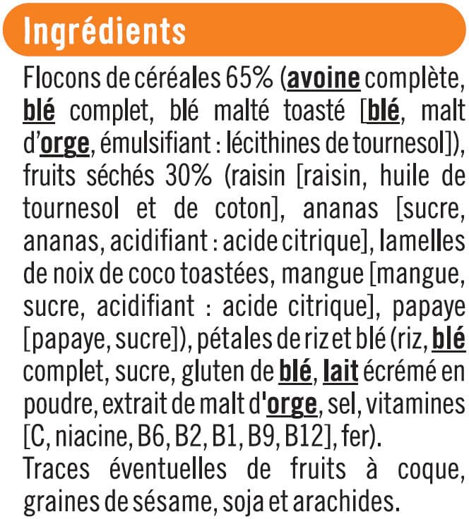 U Muesli tropical packshot