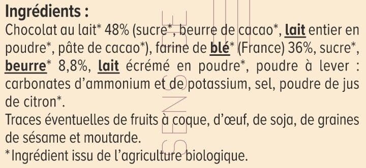 U Petit beurre chocolat au lait packshot