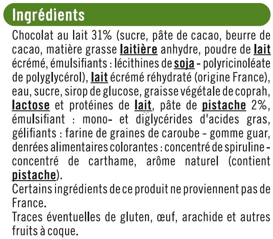 U Bâtonnets envie de glace pistache packshot