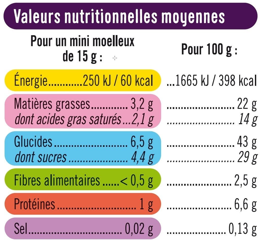 U Mini moelleux chocolat packshot